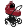 Kočárek CYBEX by Jeremy Scott Priam Seat Pack Petticoat Red 2021 včetně korby, podvozek Priam Chrome Black - 7/7